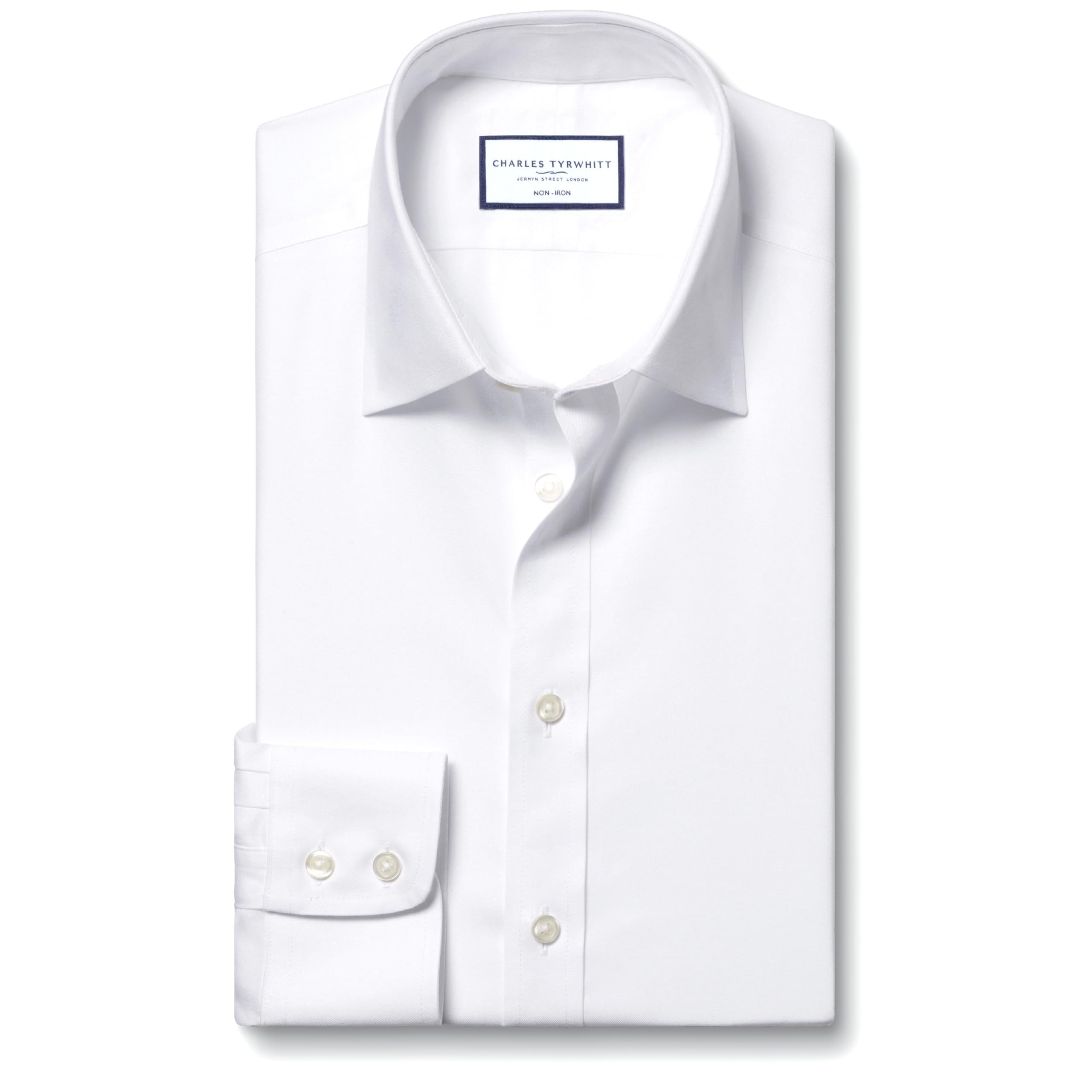 Charles Tyrwhitt Shirts for Men - Non Iron with 100% Cotton Twill - Formal Dress