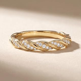 1 x Simple Twist Line Ring for Women Exquisite Lightweight Luxury Fine Jewelry Daily Dating Decoration for Prom Party