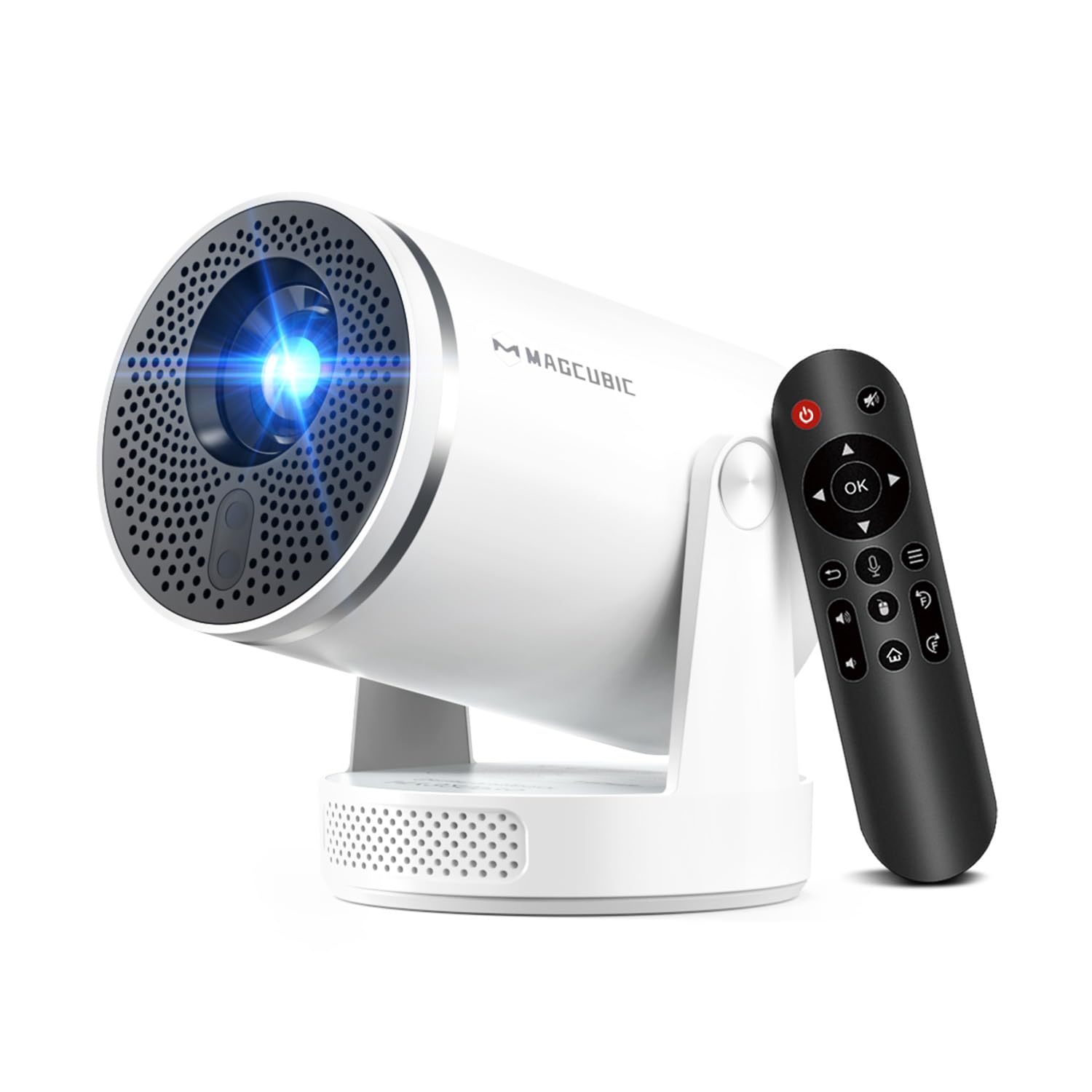 Mini Projector with Wifi 6 and Bluetooth 5.4, Smart Portable Projector 4K Suppor