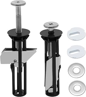 Toilet Seat Bolts and Screws,Toilet Seat Fittings,Heavy Duty Toilet Seat Fastener Bolt Kit,toilet fixing kit,Toilet Seat Replacement Parts Kit(Screws-2)