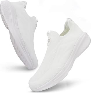 Giniros Men's Sports Running Tennis Shoes Slip On Casual