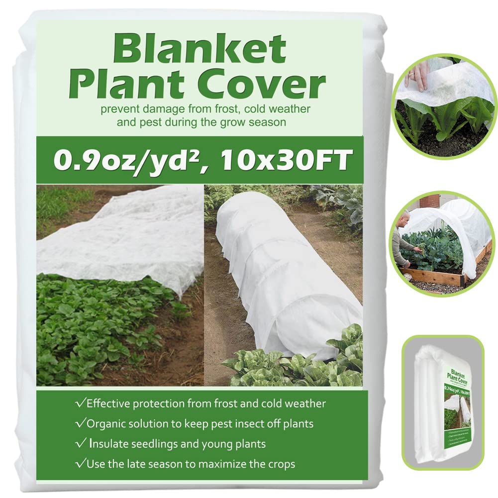 Valibe Plant Covers Freeze Protection 10 ft x 30 ft Floating Row Cover 0.9oz/yd²