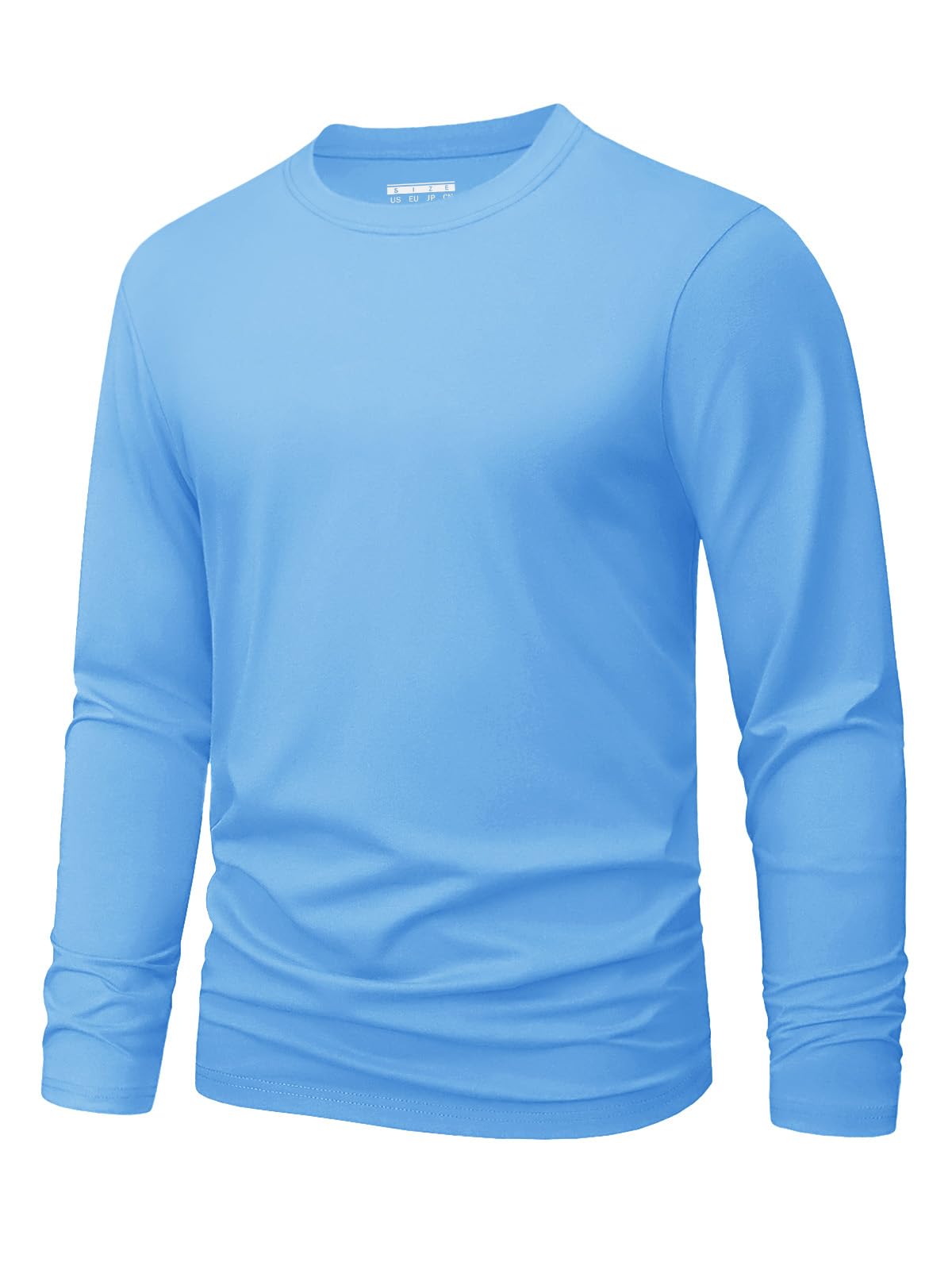 MAGNIVIT Men's Shirts Long Sleeve Cotton T-Shirt Crew Neck Midweight Tees Classi
