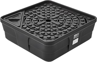 VEVOR Fountain and Water Feature Basin, 30-Inch Disappearing Water Fountain Basin for Landscape and Garden, Supports Up to 500 lbs, Heavy Duty Pond Reservoir for Bubbling Rock & Garden Statues, Black