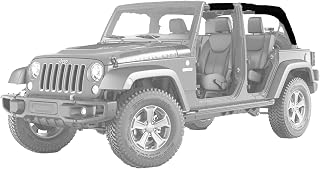 Koverz Neoprene Roll Bar Cover Padding Compatible with 2-Door Jeep Wrangler JK 2007-2018 - Black
