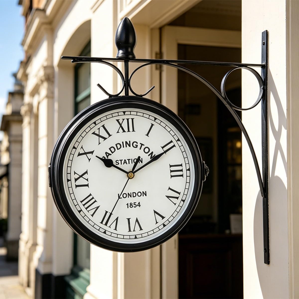 JHY Design 12-Inch Double-Sided Wall Clock Waterproof Indoor Outdoor Clock | Han