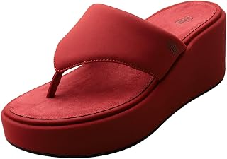FitFlop Platfforms Toepost Womens Wedge Sandals in Berry