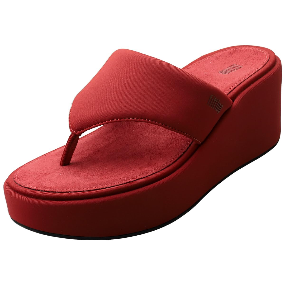 FitFlop Platfforms Toepost Womens Wedge Sandals in Berry