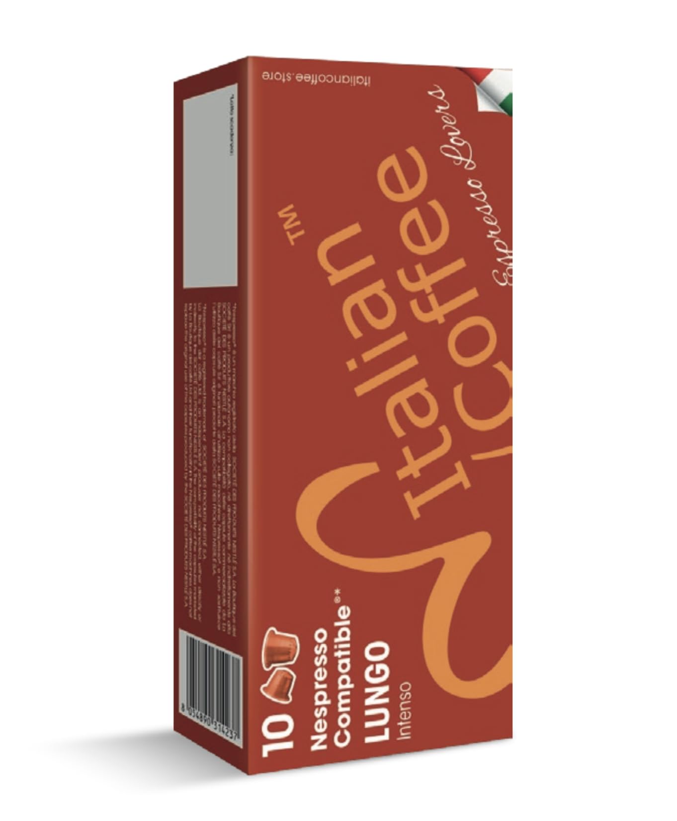 100 Italian Coffee for Espresso Lovers pods compatible with Nespresso Original m