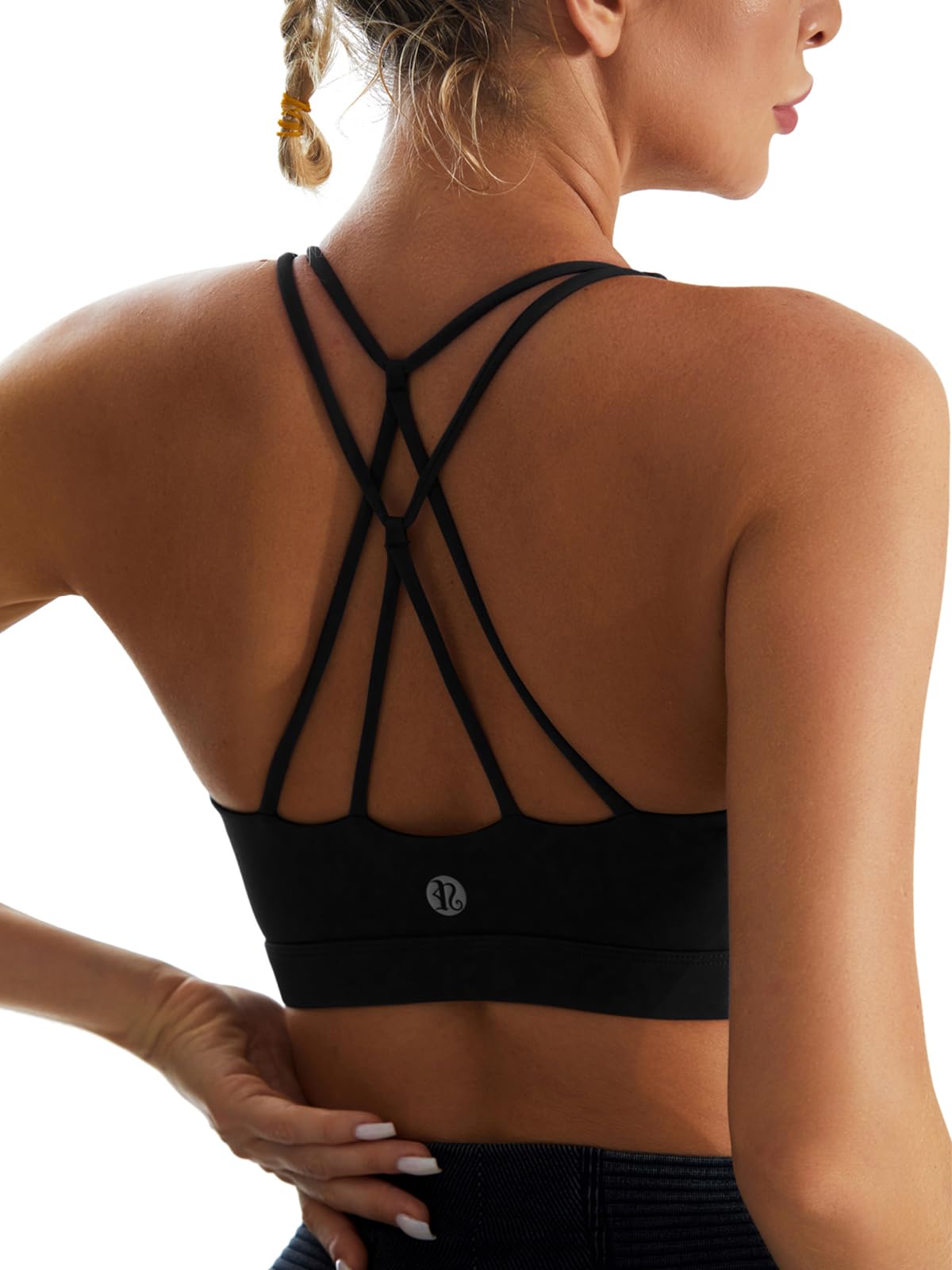 RUNNING GIRL Sports Bras for Women,Padded Sports Bra Tank Top Sexy Crisscross Ba