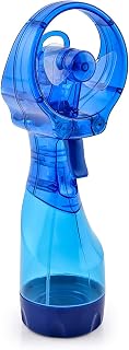 O2COOL Deluxe Handheld Misting Fan Battery Powered Dark Blue