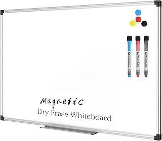 XBoard Magnetic Dry Erase Board/Whiteboard, 36 X 24 Inches Double Sided White Board, Silver Aluminium Frame