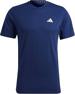 adidas Feel Ready Training Essentials Men's Sports T-Shirt, Dark Blue/White, XS