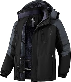 Wantdo Men's Men's Mountain Ski Jacket Waterproof Winter Coat Ski Jacket