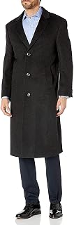 Men's Single Breasted Wool Cashmere Full Length Topcoat - Colors