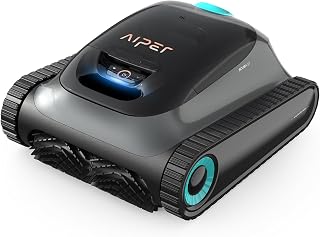 AIPER Scuba S1 Cordless Robotic Cleaner, Smart Navigation for Inground Pools up to 1,600 Sq.ft, Wall and Waterline Cleaning Vacuum (Renewed)