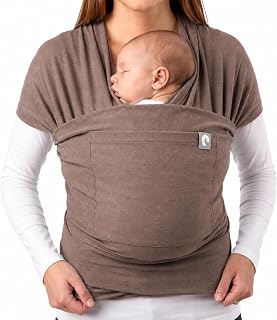 Trekki Pocket Wrap™ Baby Sling Carrier, Newborn to Toddler | Soft Stretchy Cotton, Breathable, Machine Washable, Adjustable to Fit Tall or Petite Parents, Hands-Free from Birth to 15kg