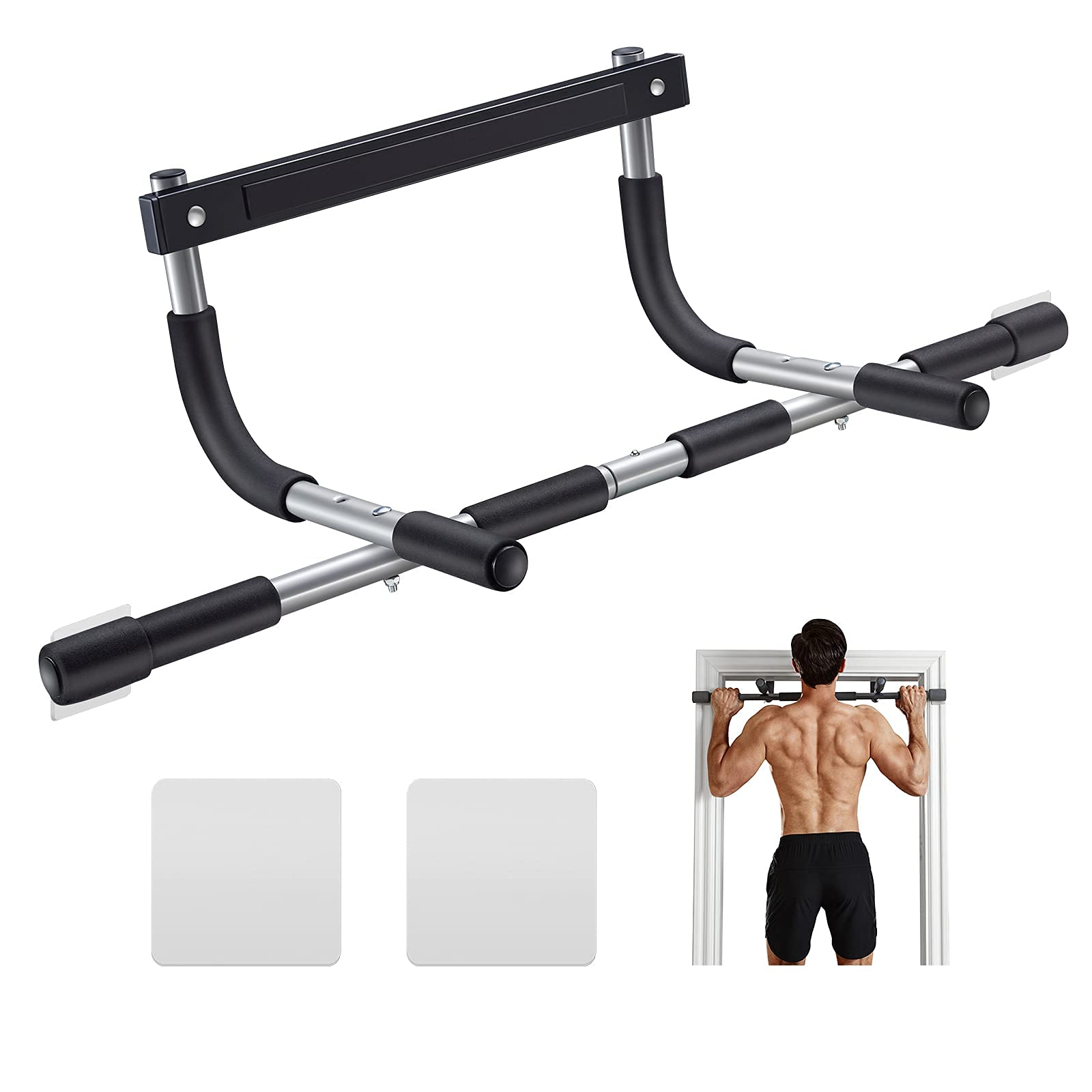 Ally Peaks Pull Up Bar for Doorway | Thickened Steel Max Limit 440 lbs Upper Bod