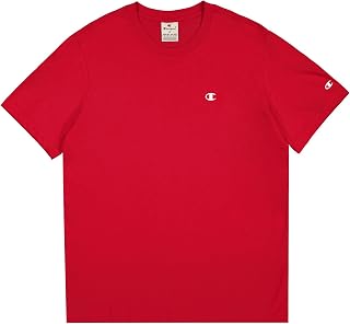 Champion Men’s Crewneck T-Shirt, Short Sleeves, 100% Cotton, Breathable and Lightweight, with Printed Champion Logo, Relax fit for Comfortable wear