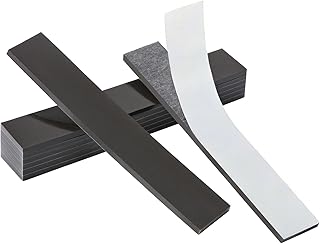 FRETONBA Magnetic Strips Self Adhesive Strong, 3mm Cuttable Magnet Sheet