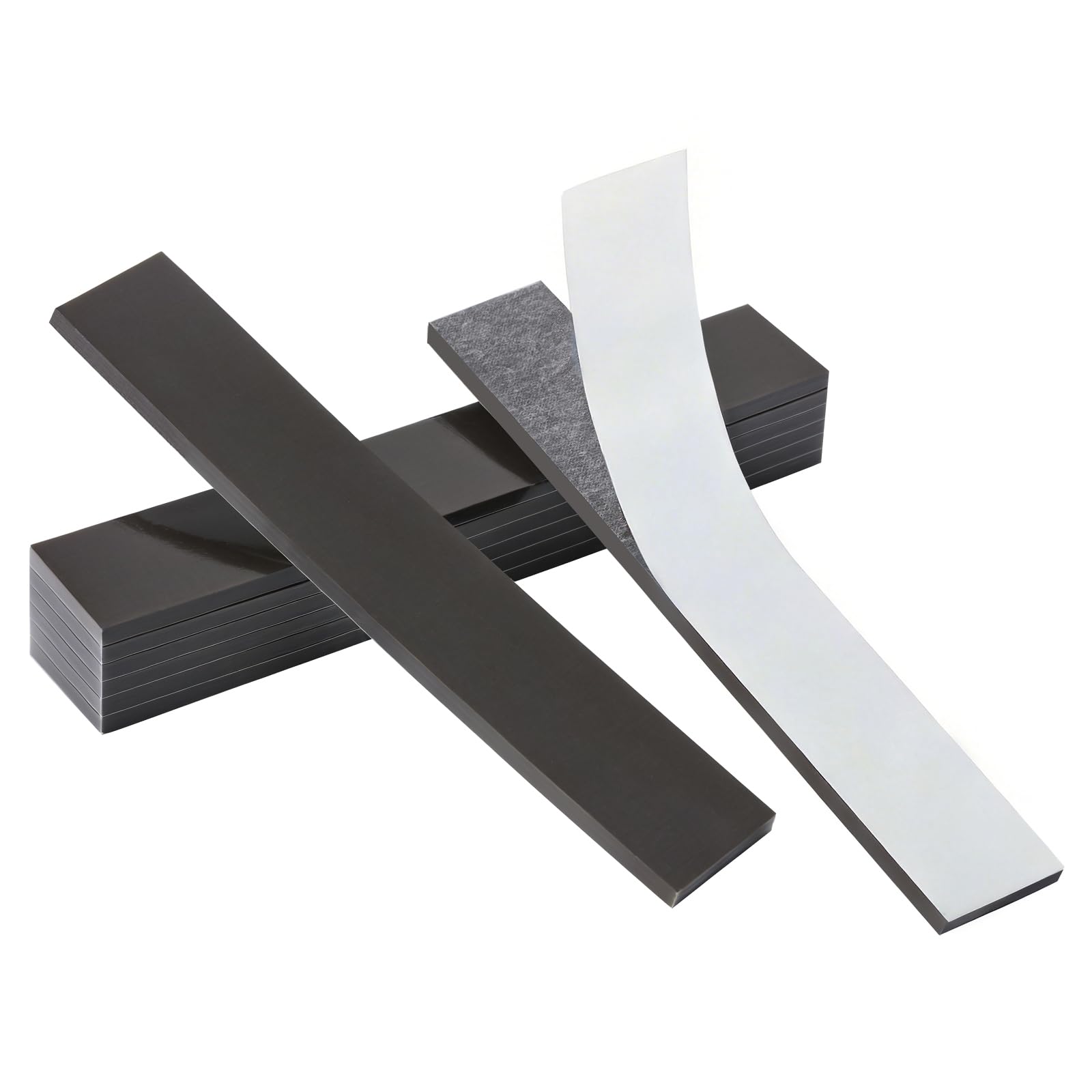 FRETONBA Magnetic Strips Self Adhesive Strong, 3mm Cuttable Magnet Sheet