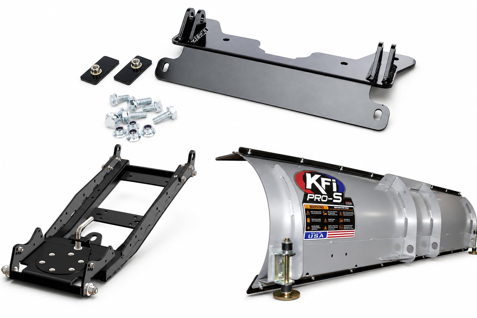 KFI UTV 72" Snow Plow Kit For 2016-2026 Can-am Defender HD5, HD7, HD8, HD9, HD10. Includes 72" Steel blade, pushtube's and Mount (2 door or 4 door) Fits Models Base, DPS, XT, & Mossy Oak