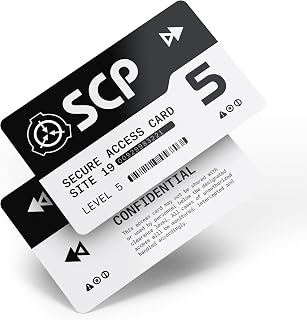 SCP Foundation Programmable NFC Secure Access Cards (Level 5, Black)