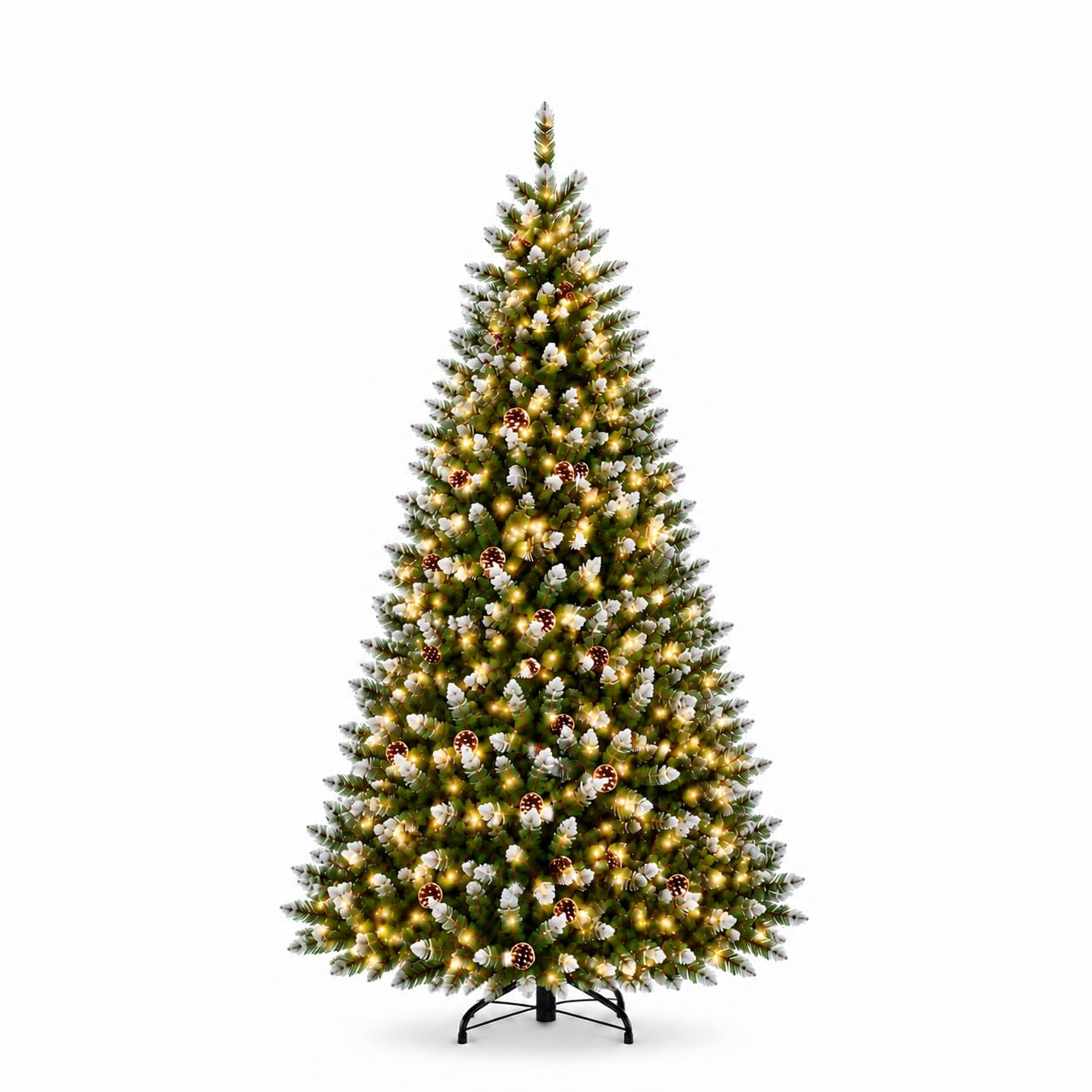 GarveeTech 6ft Pre-Lit Christmas Tree, 250 Warm White Lights, 850 Tips | Pinecon