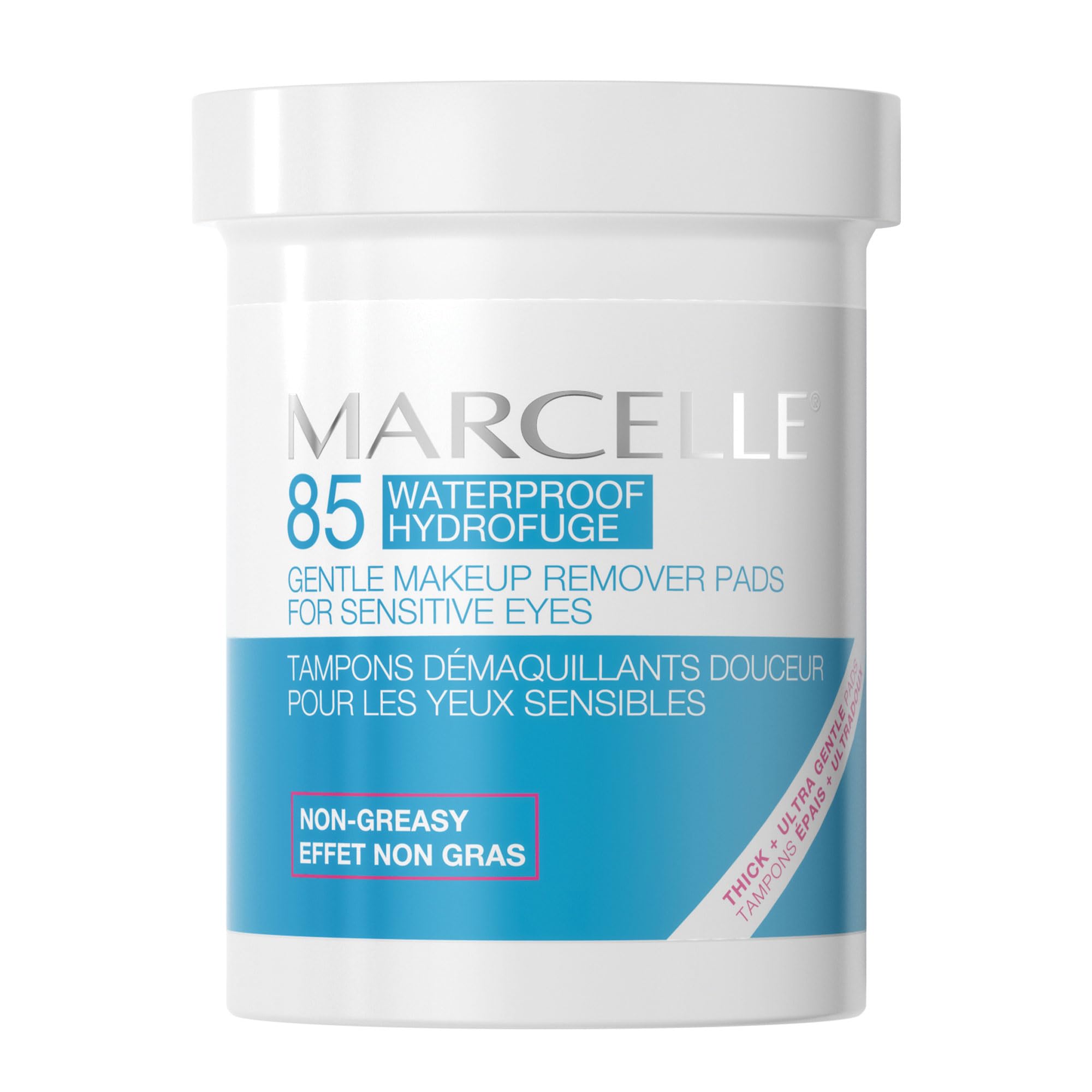 Marcelle Gentle Eye Make-Up Remover Pads, Sensitive Eyes, Waterproof Makeup Remo