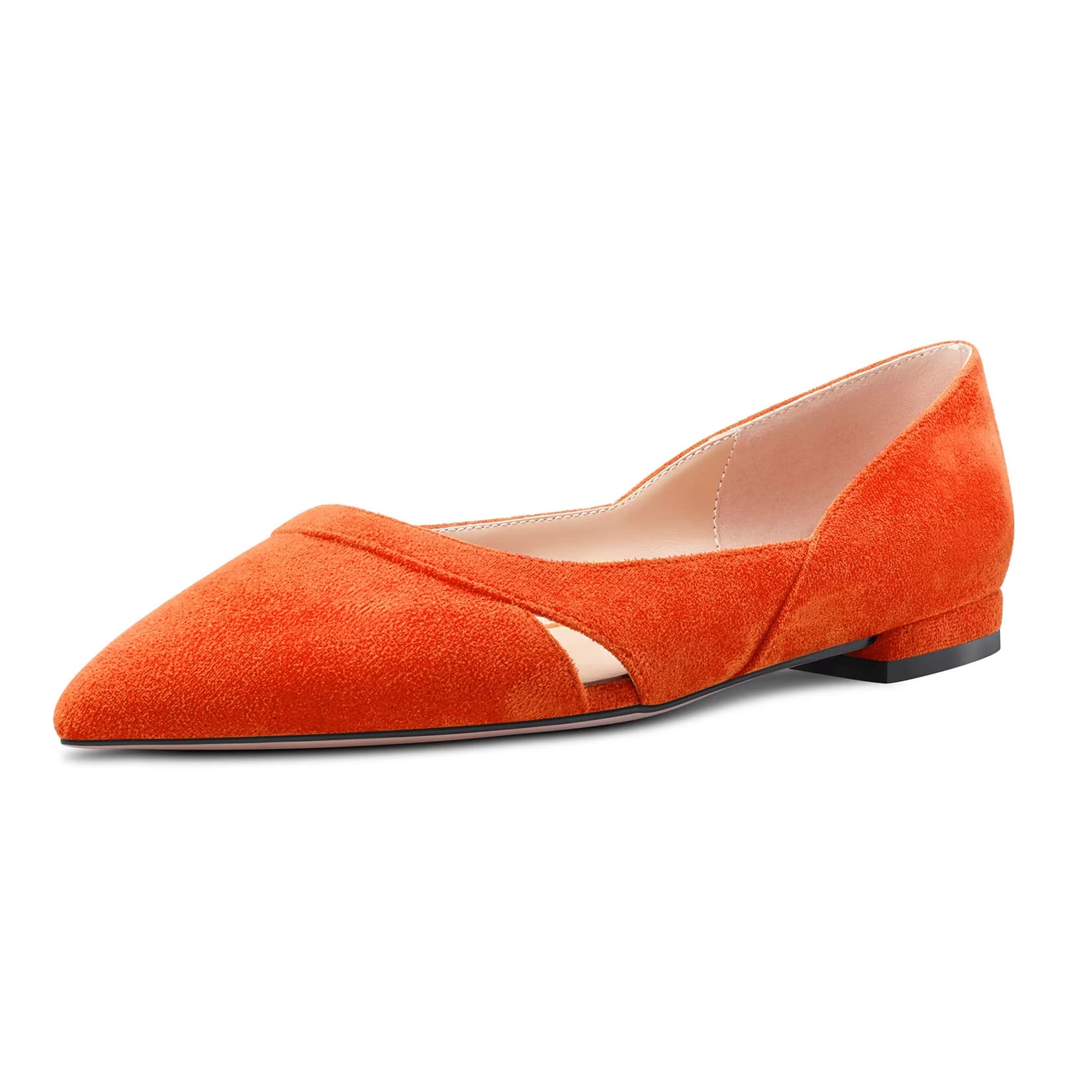 Castamere Women's Low Heel Heel Pointed Toe Slip-On Pumps Wedding Classic 1 CM H