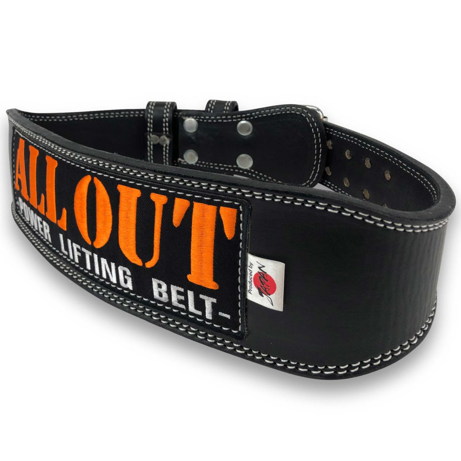 ALLOUT Genuine Leather Training Belt, Power Belt, Muscle Training, Deadlift Belt