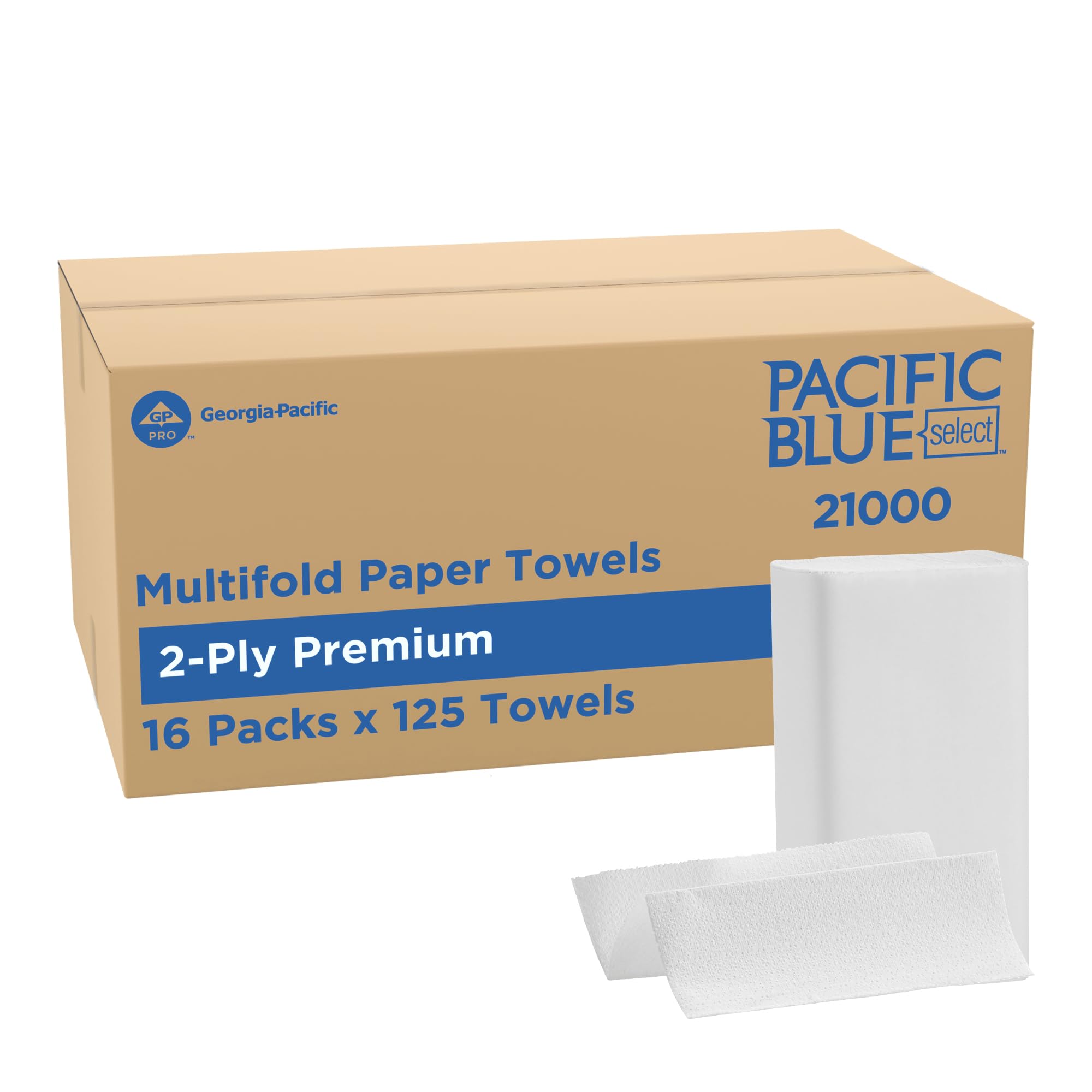 Pacific Blue Select by Georgia-Pacific PRO Multifold Premium 2-Ply Paper Towels,