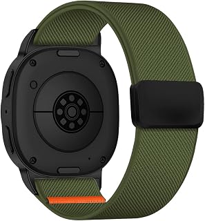 Nylon Elastic Magnetic Bands for Samsung Galaxy Ultra/Galaxy Watch 8 Band 40mm 44mm/8 Classic 46mm Men/Women, Elastic Fabric One Click No Gap Sport Strap
