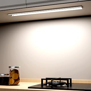 OUILA LED Wardrobe Light, LED Wardrobe with Motion Sensor, 41 cm Magnetic Rechargeable LED Light Under Cabinet Dimmable Lamp for Kitchen, Stairs, Living Room, Bathroom, Bedrooms | Magnetica Ricaricabile Luce Led Sottopensile Dimmerabile Lampada per Cucina Scale Soggiorno Bagno Camere da Letto