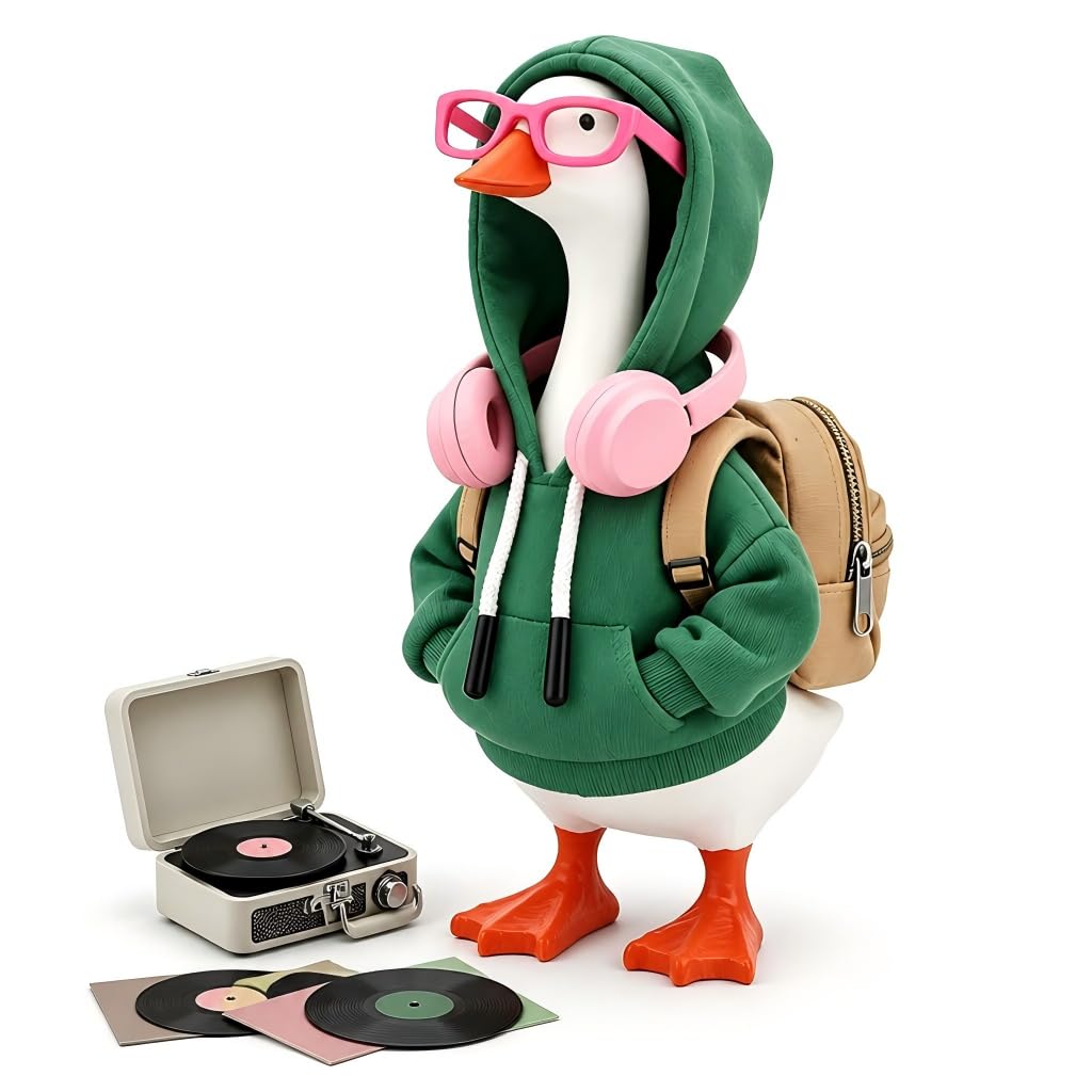 Headphones Desk Goose Outfit for 7 Inch Magnetic Goose, Mini Casual Clothes with