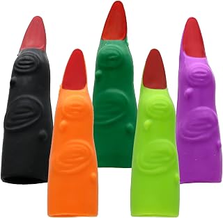 GiftExpress 24 pcs Halloween Witch Fingers & Zombie Fingers, Fake Monster Nails, Vampire & Costume Accessories for Party, Trick or Treat Supplies