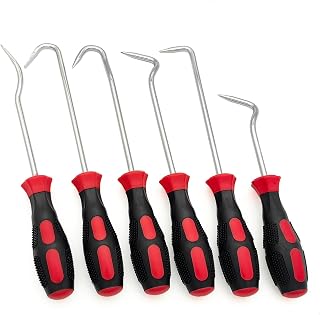 VASTOOLS Hose Removal Hook Pick Set Pack of 6, 10" Hose Hook, Spoon, 8" Remover, Puller Tool for Radiator Hoses
