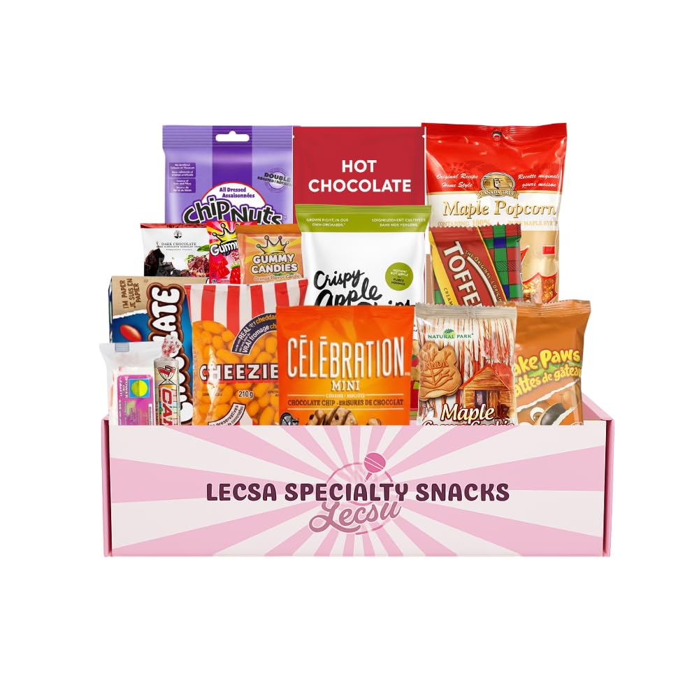 Canadian Snack Box 15 Count Variety Pack – Assorted Canadian Candy, Cookies, Pop