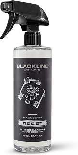 Blackline Reset Interior Car Cleaner &amp; Deodorizer Spray - Dark Ice | pH-neutral high-foam formula deep-cleans &amp; deodorizes leather, vinyl, carpet &amp; plastic. Long-lasting scent, zero residue