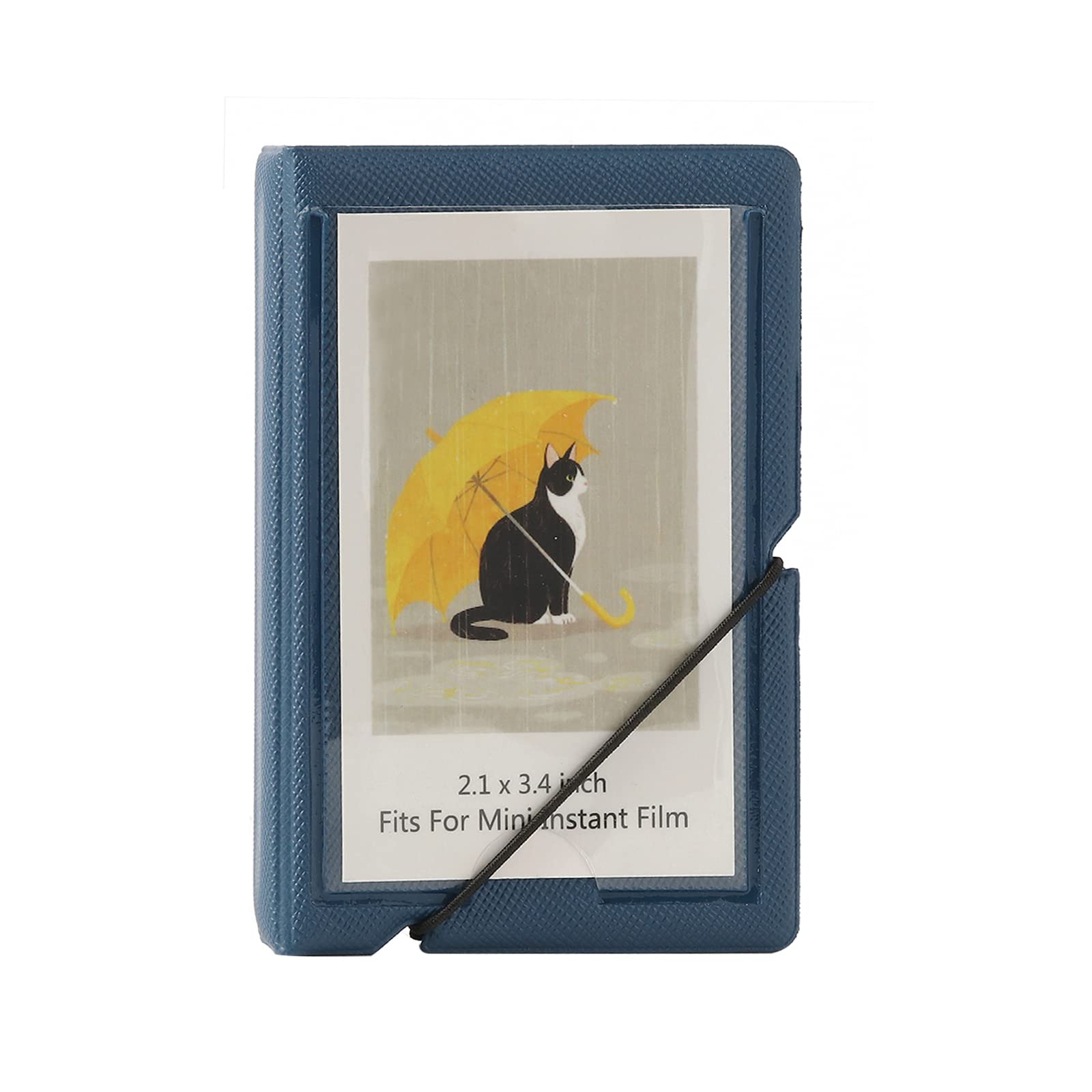 GoldBarley 2x3 Instax Mini Photo Album, 28 Pockets. Marine Blue, 1PK | Portable 