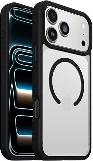 OtterBox React MagSafe Cover for iPhone 18/17 Pro Max, Transparent/Black