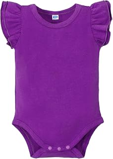 Magic Park 0-24M Infant Girl Ruffle Romper Baby Cotton Bodysuit
