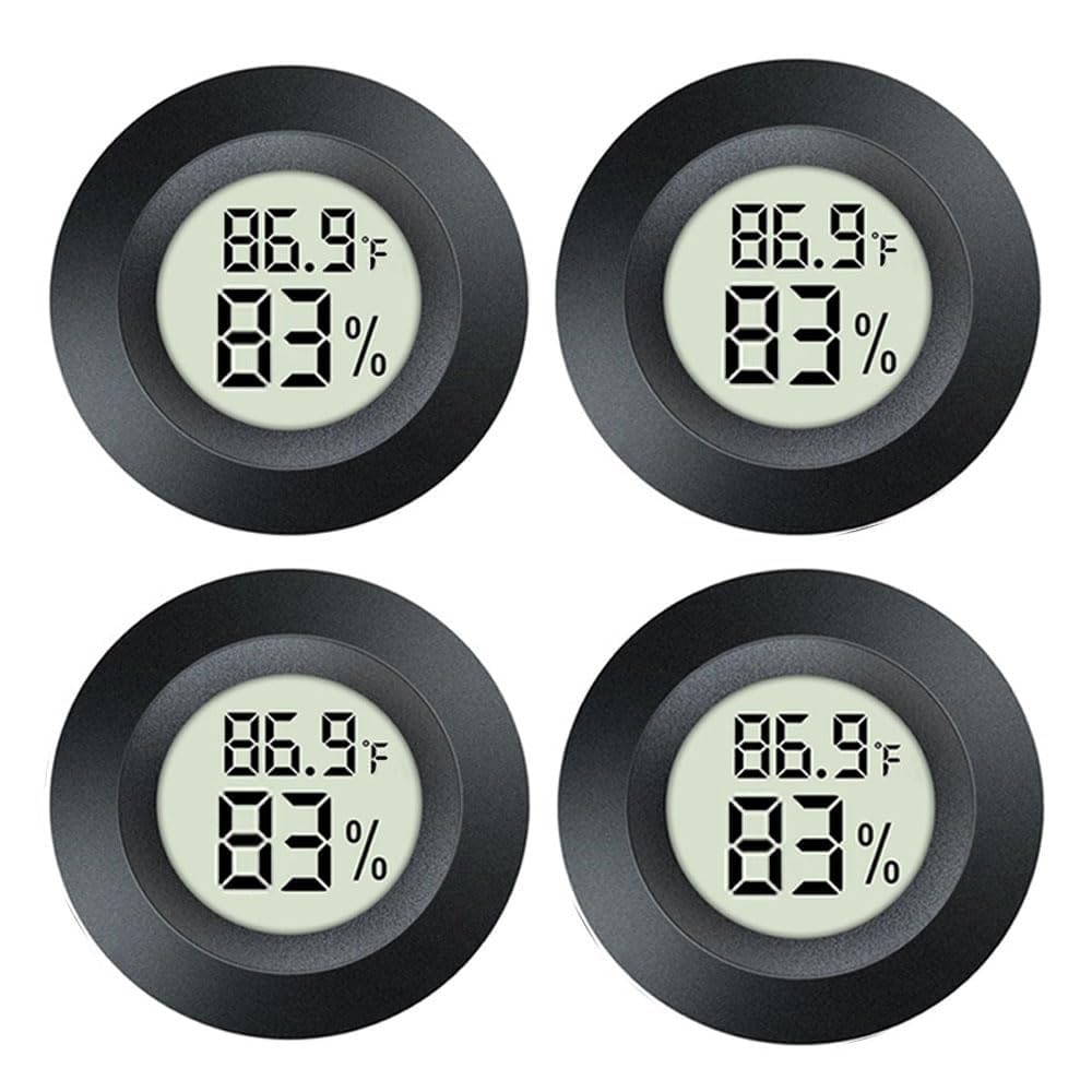 JEDEW 4 Pack Indoor Hygrometer Thermometer Digital Humidity Meter ℉/ ℃ | Tempera