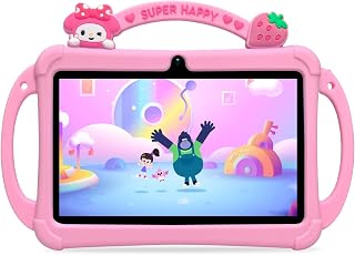 PRITOM 7 Inch Kids Tablets with Kids Software for School Education (Pink) | PRITOM 7 Inch Kids Tablets,Perfect Size for Toddler Tablet, WiFi, Dual Camera, Education, Games
