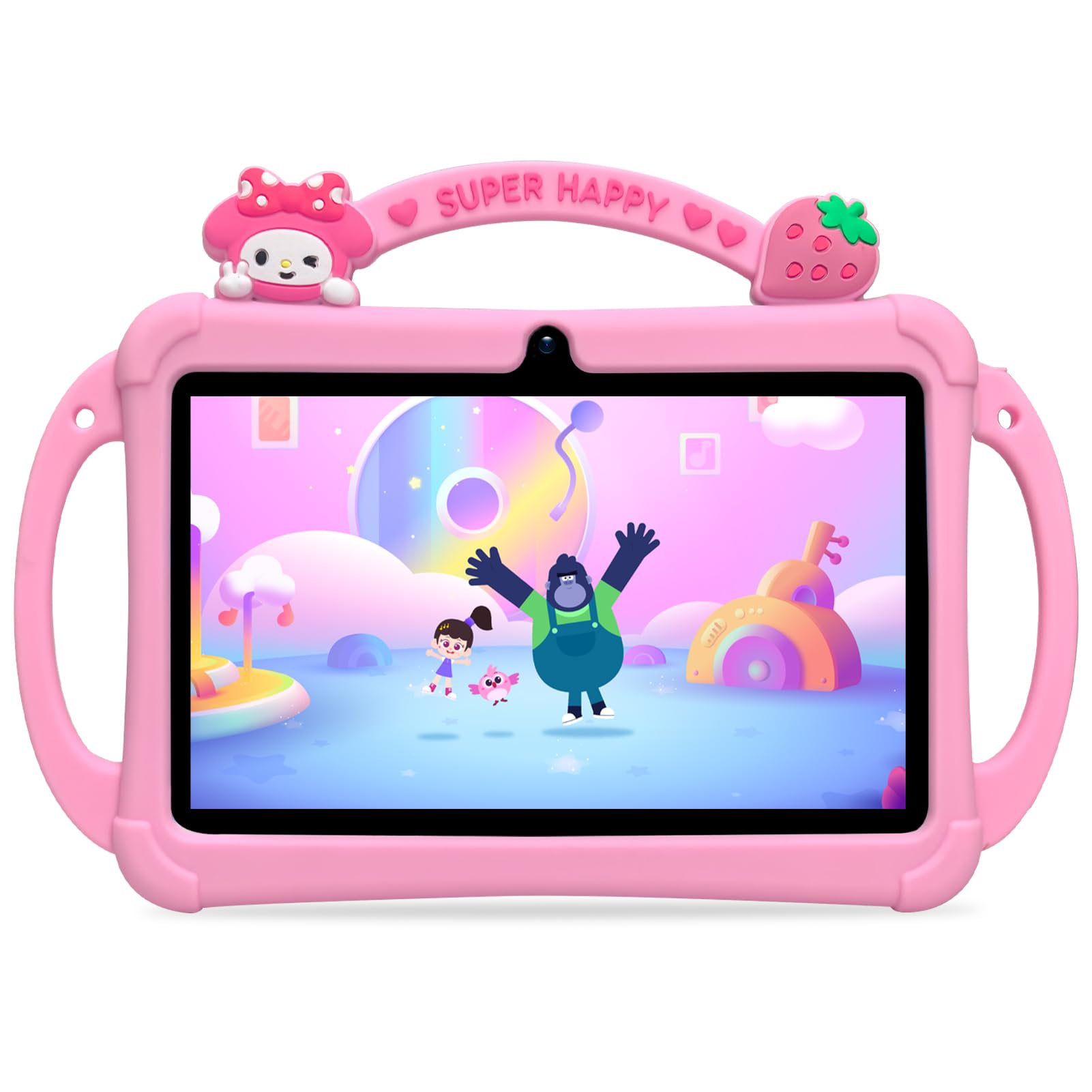 PRITOM 7 Inch Kids Tablets with Kids Software for School Education (Pink) | PRIT