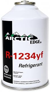 Arctic Edge R1234yf Refrigerant for MVAC Use, 8 oz Self-Sealing Can with R1234yf Valve