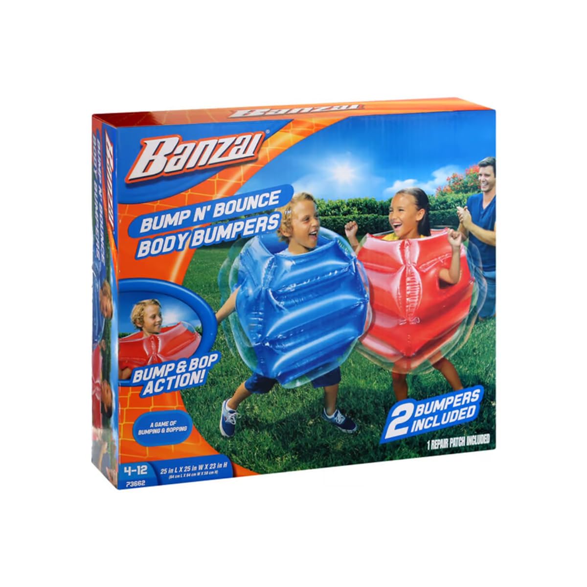 BANZAI: Bump N' Bounce Body Bumpers, A Game of Bumping & Bopping, 2 Bumpers Incl