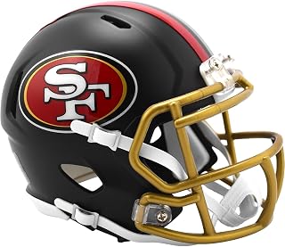 San Francisco 49ers Black 2025 Rivalries Revolution Speed Mini Football Helmet - New in Riddell Box