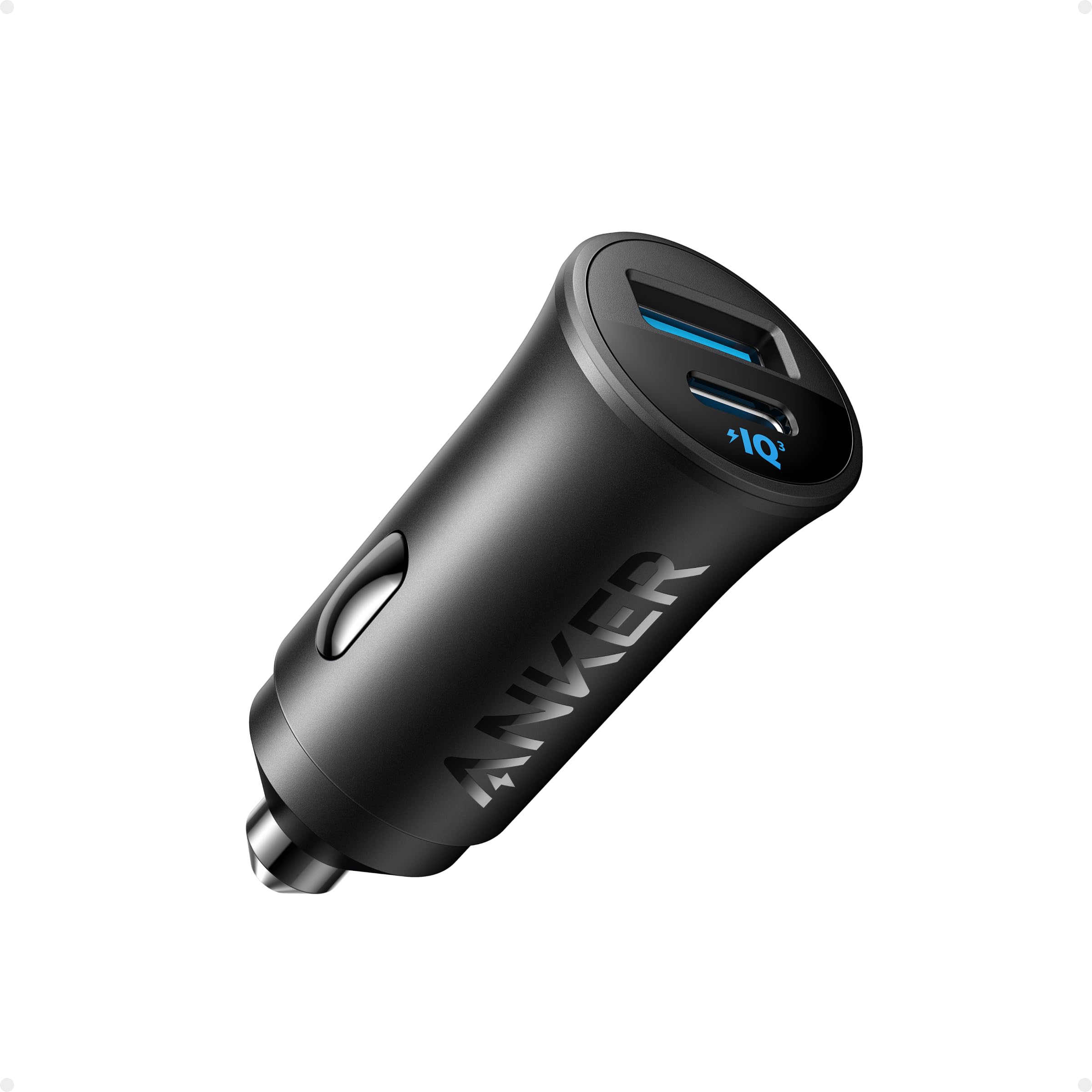 Anker 30W 2-Port USB C Car Adapter with PowerIQ 3.0 | For iPhone 17/16/15/14/13 