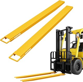 Garvee Forklift Extensions, 72 in Fork Extensions 4.5 in Width, Heavy Duty Steel Pallet Fork Extensions for Forklift Lift Truck Forklift Loaders